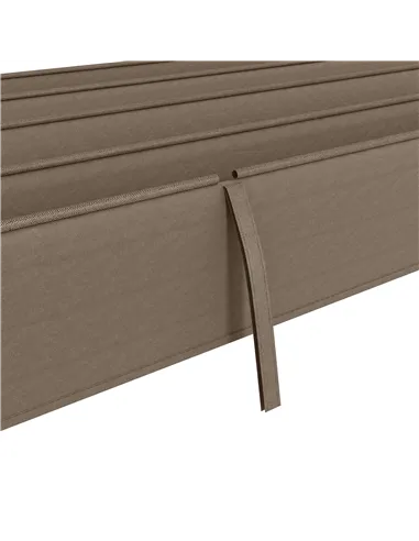 Outsunny Pergola Roof, Retractable Sun Shade Cover for 2.85 x 2m Pergola, UV30+ Protected, Coffee