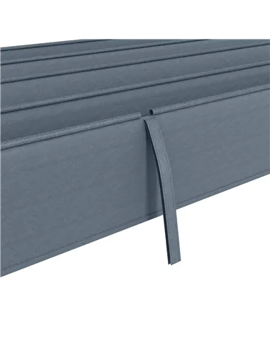 Outsunny Pergola Roof, Retractable Sun Shade Cover for 2.85 x 2m Pergola, UV30+ Protected, Dark Grey