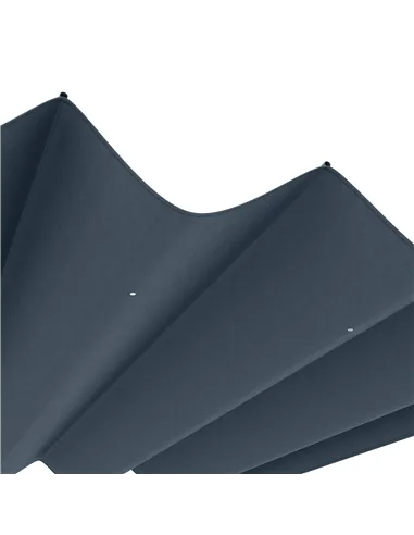 Outsunny Pergola Roof, Retractable Sun Shade Cover for 2.85 x 2m Pergola, UV30+ Protected, Dark Grey