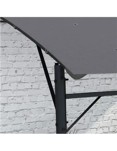 Outsunny 3 x 4m Metal Frame Pergola - Grey