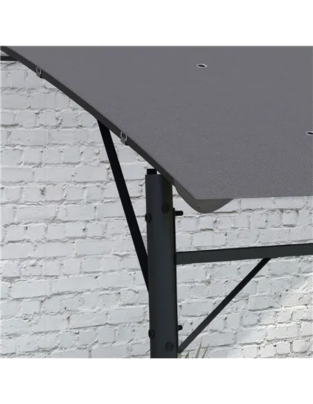 Outsunny 3 x 4m Metal Frame Pergola - Grey