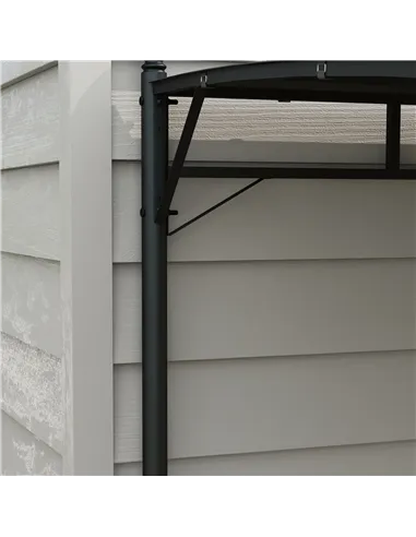 Outsunny 3 x 4m Metal Frame Pergola - Grey