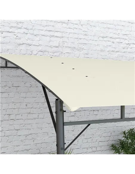 Outsunny 3 x 4m Metal Frame Pergola - Cream