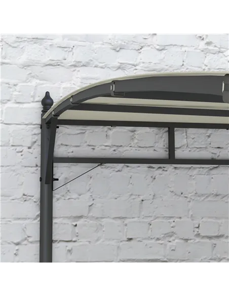 Outsunny 3 x 4m Metal Frame Pergola - Cream