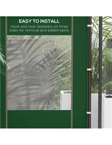 Outsunny Set of Two 295cm Replacement Canopy Walls - Green