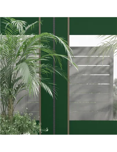 Outsunny Set of Two 295cm Replacement Canopy Walls - Green