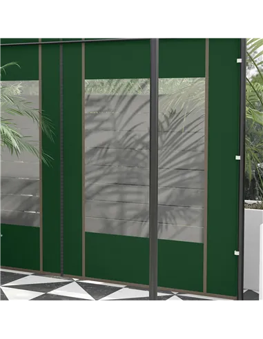 Outsunny Set of Two 295cm Replacement Canopy Walls - Green