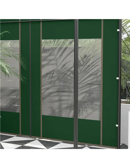 Outsunny Set of Two 295cm Replacement Canopy Walls - Green