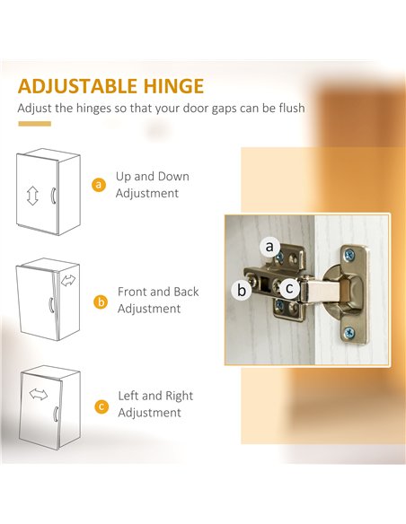 HOMCOM Kitchen Storage Unit, Modern Microwave Stand Trolley Cart, Sideboard with Cabinet,  Locking Wheels, Shelf for Living Room