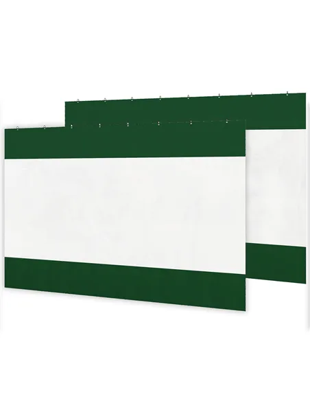 Outsunny Set of Two 3 x 2m Replacement Pergola Panels - Green