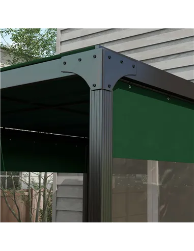 Outsunny Set of Two 3 x 2m Replacement Pergola Panels - Green