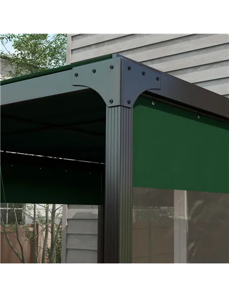 Outsunny Set of Two 3 x 2m Replacement Pergola Panels - Green