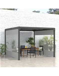 Outsunny Set of Two 3 x 2m Replacement Pergola Panels - Grey 2