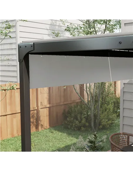 Outsunny Set of Two 3 x 2m Replacement Pergola Panels - Grey