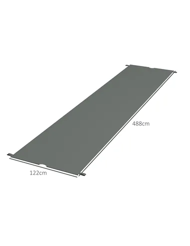 Outsunny 2 Pcs UV Protection Pergola Replacement Canopy, Pergola Shade Cover, Easy to Install, for 3 x 3(m) Pergola, Dark Grey