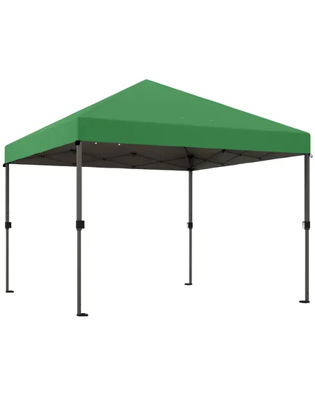 Outsunny 3 x 3m Pop-Up Gazebo, with Accessories - Green