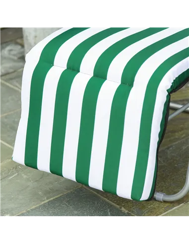 Outsunny 2 Pieces Outdoor Sun Lounger Set with Cushions, Patio Folding 5-Level   Adjustable Backrest Recliner Chairs Set of 2 wi