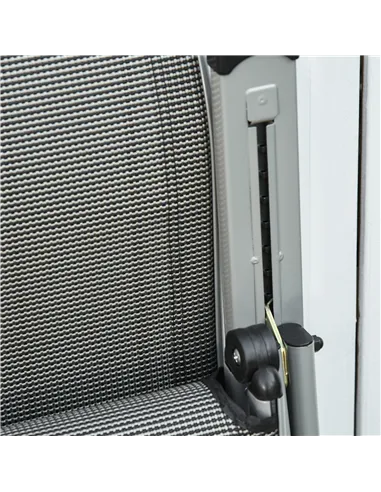 Outsunny Set of 2 Outdoor Sun Lounger 10-Position Adjustable Texteline Folding Reclining Chairs with Footrest for Patio Garden, 