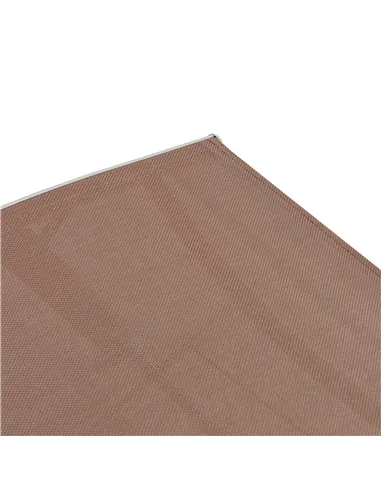 Outsunny Sun Lounger Steel Frame Outdoor Folding Chaise Texteline Lounge Chair Recliner with Headrest & 7 Levels Adjustable Back