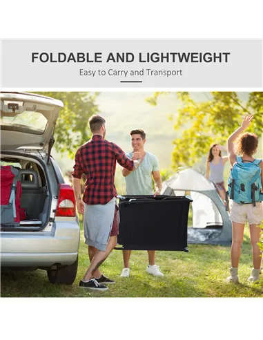 Outsunny Foldable Sun Lounger with 5-Position Adjustable Backrest, Outdoor Portable Recliner Chaise Lounge Chair with Breathable