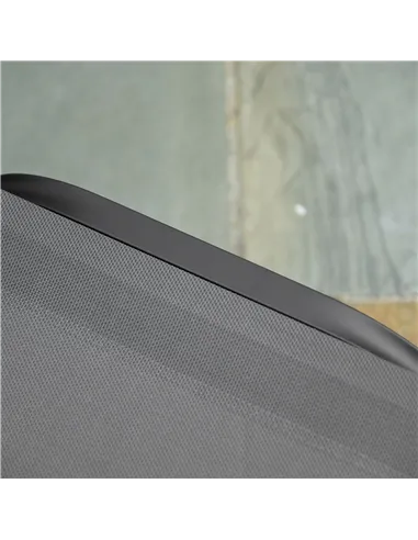 Outsunny Sun Lounger Relaxed Recliner with 5-Position Adjustable Backrest Aluminium Frame for Pool, Sun Bathing, Grey