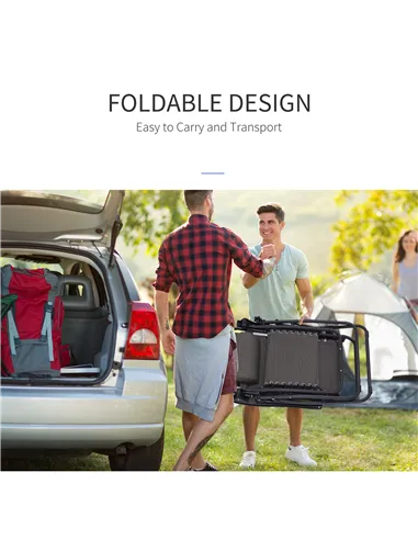 Outsunny Zero Gravity Chair Metal Frame Texteline Armchair Outdoor Folding and Reclining Sun Lounger with Head Pillow for Patio 