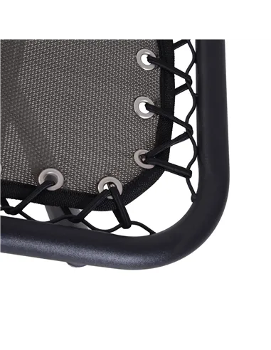 Outsunny Zero Gravity Chair Metal Frame Texteline Armchair Outdoor Folding and Reclining Sun Lounger with Head Pillow for Patio 