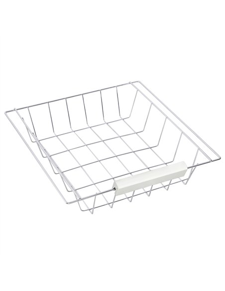 HOMCOM Rolling Kitchen Island Trolley Cart Drawer Shelves Basket Wheels W/  6 Bottle Wine Rack White