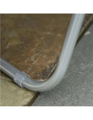 Outsunny 2Pc Folding Sun Loungers Set-Blue/White