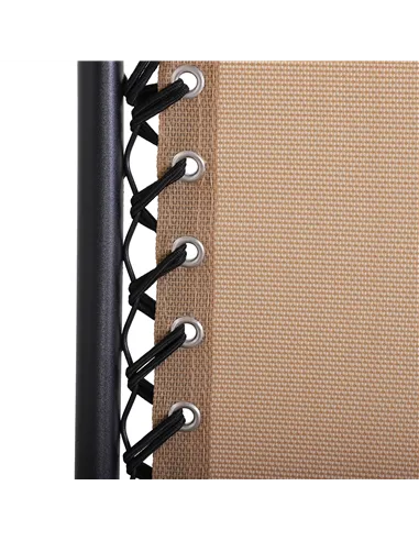 Outsunny Foldable Reclining Garden Chair with Headrest, Zero Gravity Deck Sun Lounger Seat Chair with Footrest, Armrest, Cup Hol