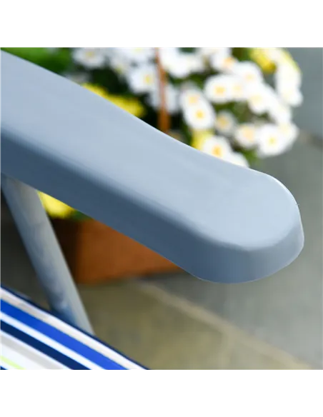 Outsunny Reclining Garden Chair Set of 2, 5-Level Adjustable Zero Gravity Chairs with Cushions, Folding Sun Lounger Garden Recli