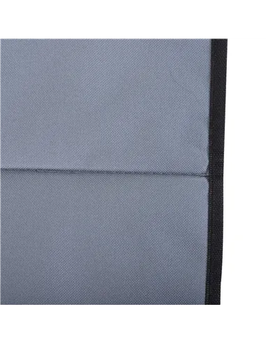 Outsunny Set of 2 Foldable Garden Beach Chair Mat Lightweight Outdoor Sun Lounger Seats Adjustable Back Metal Frame PE Fabric He