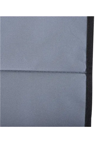 Outsunny Set of 2 Foldable Garden Beach Chair Mat Lightweight Outdoor Sun Lounger Seats Adjustable Back Metal Frame PE Fabric He