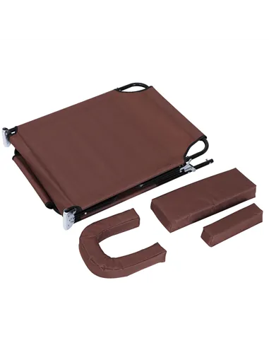 Outsunny Outdoor Folding Sun Lounger with Face Hole, 4 Level Adjustable Backrest Reclining Garden Lounger, Garden Recliner Sunbe