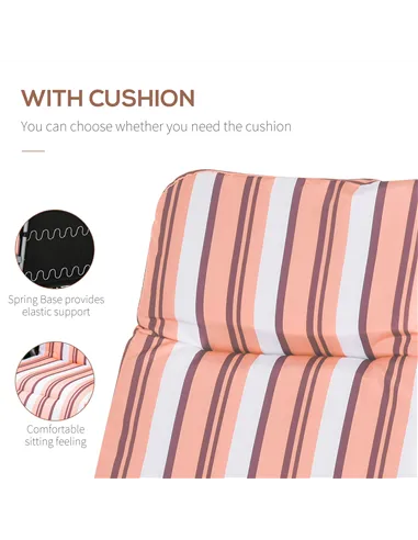 Outsunny Reclining Garden Chair Set of 2, 5-Level Adjustable Zero Gravity Chairs with Cushions, Folding Sun Lounger Garden Recli