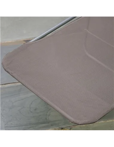 Outsunny Outdoor Foldable Sun Lounger, Adjustable Backrest Garden Recliner Sun Lounger Chair with Headrest Pillow, Coffee