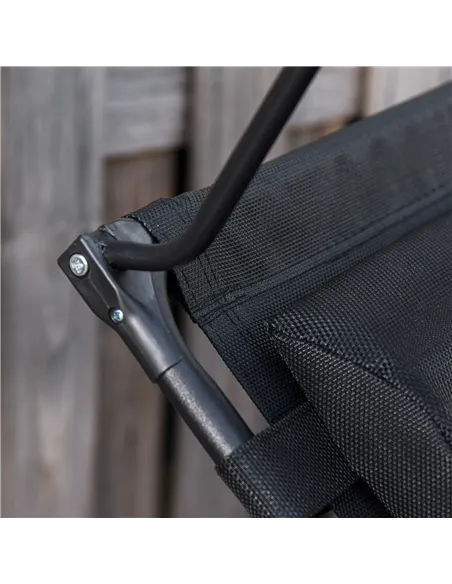 Outsunny Folding Zero Gravity Sun Lounger, with Sun Canopy - Black