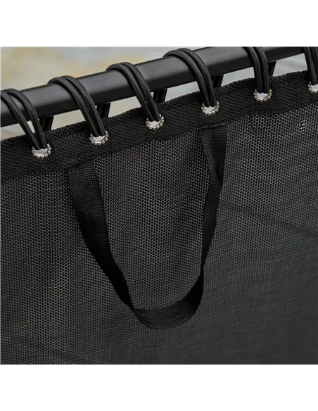 Outsunny Foldable Sun Lounger, Outdoor 4 Level Adjustable Backrest Reclining Chaise Chair, Steel Frame Recliner Chair for Campin