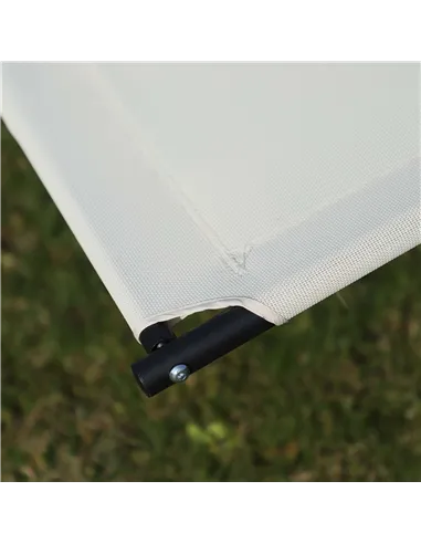 Outsunny Double Sun Lounger, Rocking Lounger Sunbed Daybed with Armrest and Headrest Pillow, for Two, For Outdoor Patio Garden, 