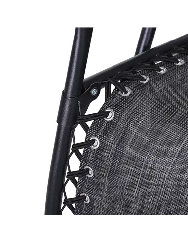 Outsunny 3pcs Folding Zero Gravity Chairs Sun Lounger Table Set w/ Cup Holders Reclining Garden Yard Pool, Light Grey