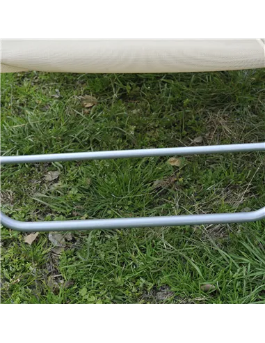 Outsunny Outdoor Foldable Sun Lounger, Adjustable Backrest Garden Recliner Sun Lounger Chair with Headrest Pillow, Beige