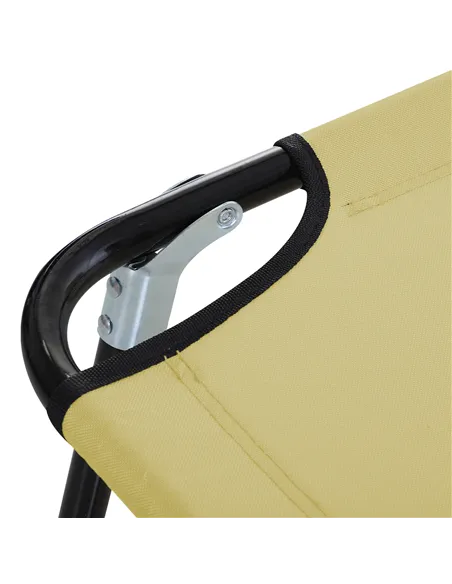 Outsunny Foldable Sun Lounger with 5-Position Adjustable Backrest, Outdoor Portable Recliner Chaise Lounge Chair with Breathable