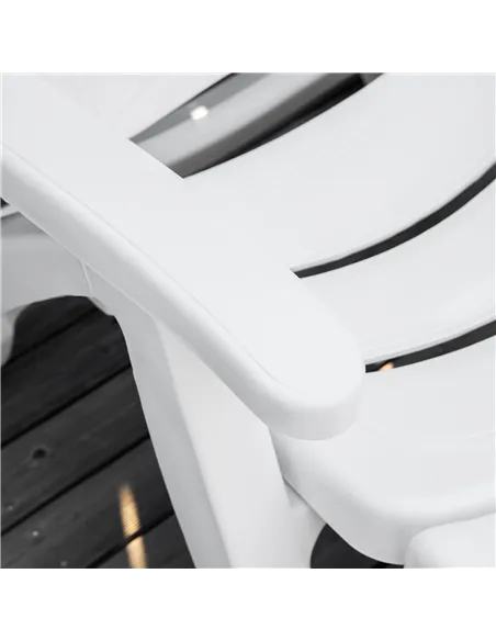 Outsunny Outdoor Folding Sun Lounger Recliner on Wheels w/ 5-Position Backrest, White