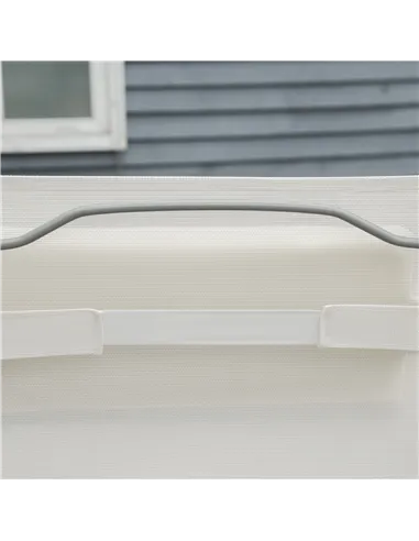 Outsunny Sun Lounger Steel Frame Outdoor Folding Chaise Texteline Lounge Chair Recliner with Headrest & 7 Levels Adjustable Back