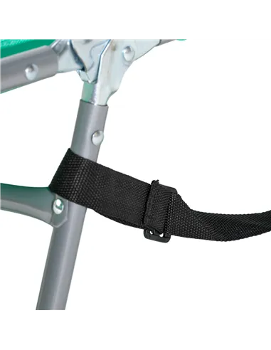 Outsunny Foldable Sun Lounger with Reading Hole - Green