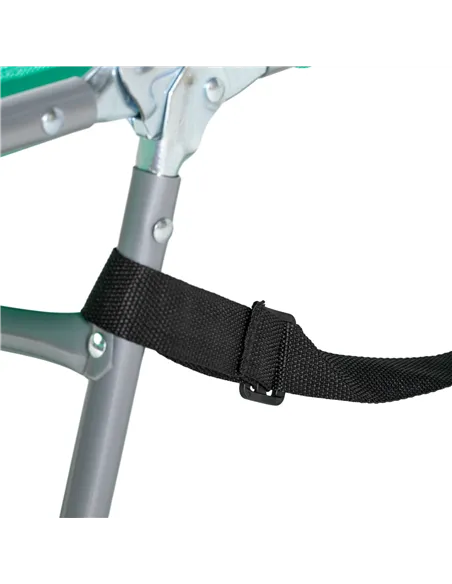 Outsunny Foldable Sun Lounger with Reading Hole - Green