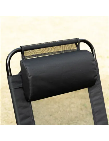 Outsunny Set of 2 Portable Folding Recliner Metal Outdoor Patio Chaise Lounge Chairs with Adjustable Backrest, Black