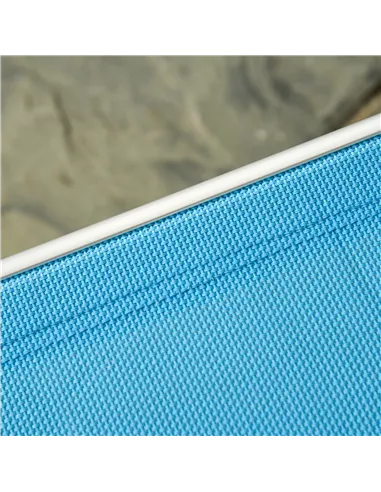 Outsunny Foldable Outdoor Sun Loungers Set of 2, Reclining Lounge Chair Camping Bed Cot with Pillow 4-Level Adjustable Back Alum