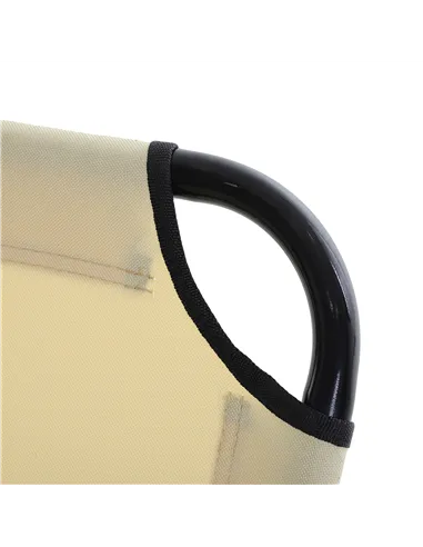 Outsunny 2 Piece Foldable Sun Loungers with 5-Position Adjustable Backrest, Outdoor Portable Recliner Chaise Lounge Chairs with 