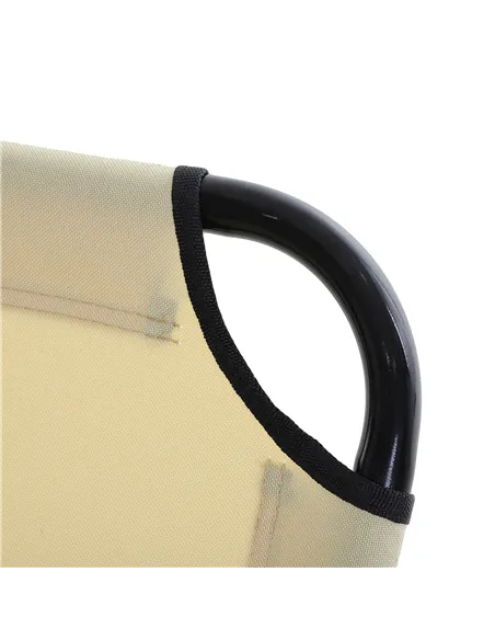 Outsunny 2 Piece Foldable Sun Loungers with 5-Position Adjustable Backrest, Outdoor Portable Recliner Chaise Lounge Chairs with 